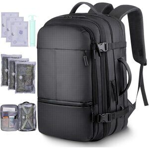 60L Waterproof Vacuum Backpack: 3 Compression Bags & Laptop Compartment Included